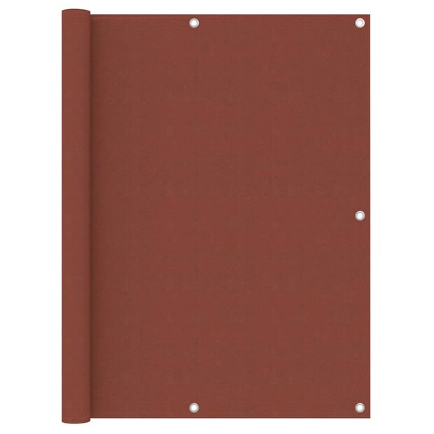 Balkonscherm 120x500 cm oxford stof terracotta 1