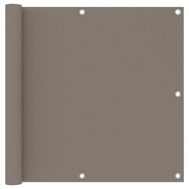 Balkonscherm 90x300 cm oxford stof taupe 1