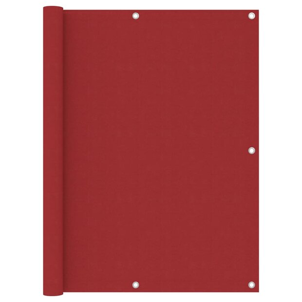 Balkonscherm 120x500 cm oxford stof rood 1