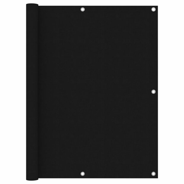 Balkonscherm 120x400 cm oxford stof zwart 1