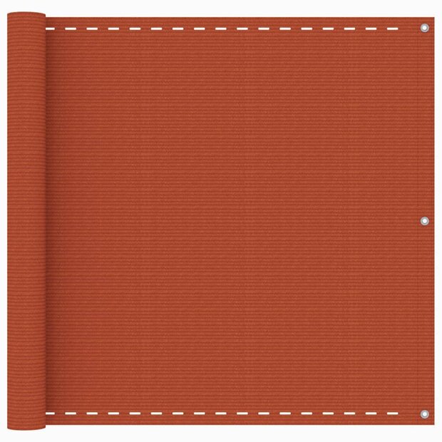 Balkonscherm 90x500 cm HDPE oranje 1