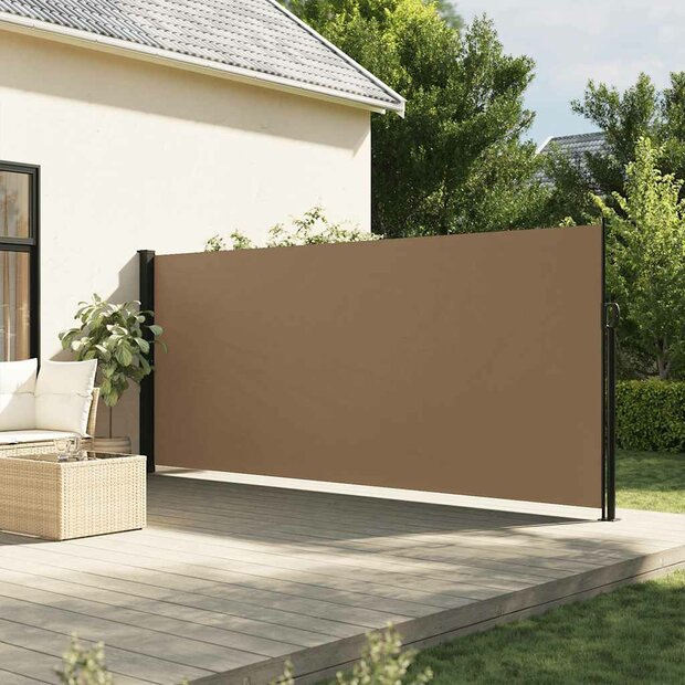 Windscherm intrekbaar 170x300 cm taupe 1