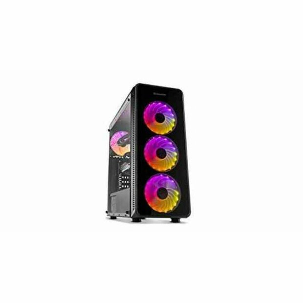 ATX Semi-toren BehuizingNox NXHUMMERTGM LED RGB Zwart 1