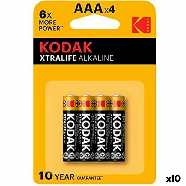 Batterijen Kodak Xtralife LR03 AAA 4 Onderdelen (10 Stuks) 1