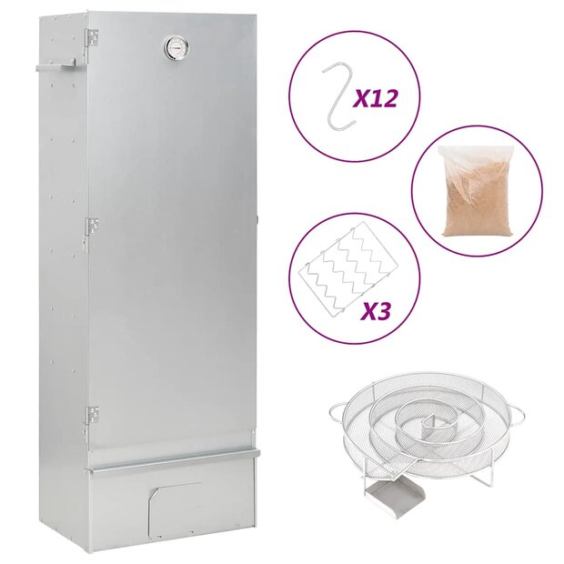 BBQ-rookoven met koude rookgenerator gegalvaniseerd staal 1