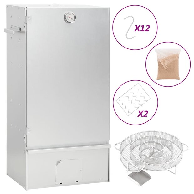 BBQ-rookoven met koude rookgenerator gegalvaniseerd staal 1