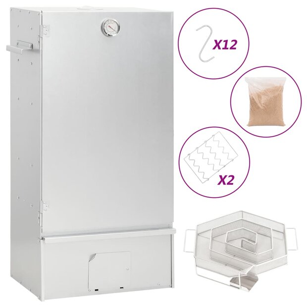 BBQ-rookoven met koude rookgenerator gegalvaniseerd staal 1