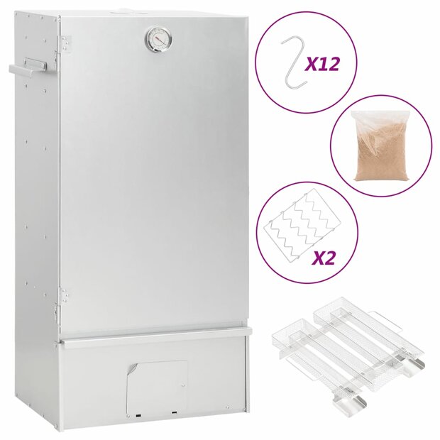 BBQ-rookoven met koude rookgenerator gegalvaniseerd staal 1