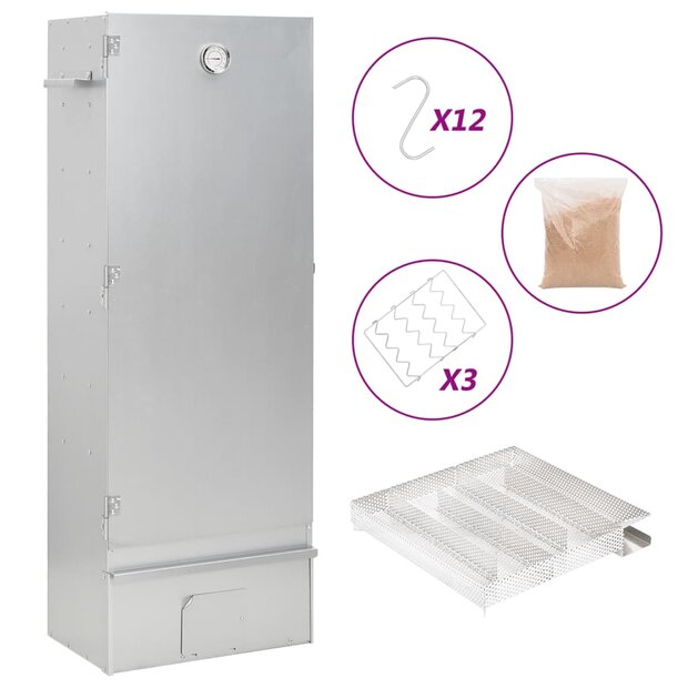 BBQ-rookoven met koude rookgenerator gegalvaniseerd staal 1