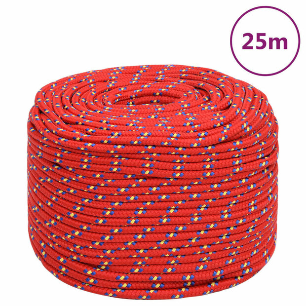 Boottouw 8 mm 25 m polypropyleen rood 1