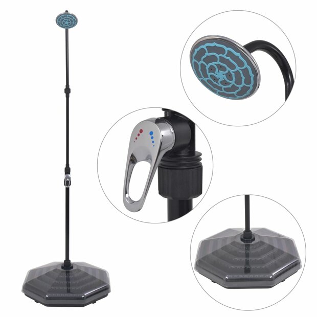 Solar douche 20 L aluminium HDPE 1