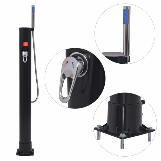 Solar douche 8 L PVC staal 1