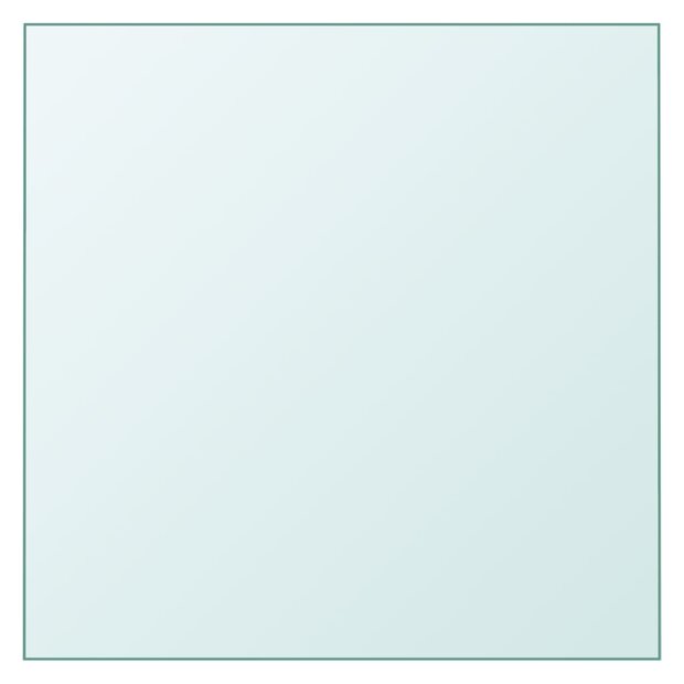Tafelblad 30x30 cm gehard glas transparant 1
