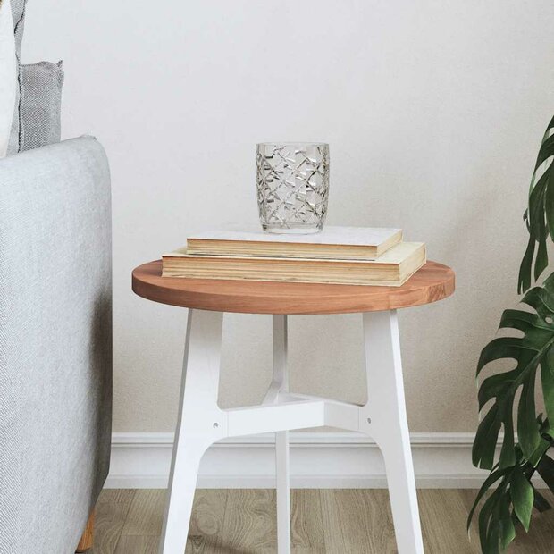 Tafelblad rond &Oslash;30x1,5 cm massief beukenhout 1