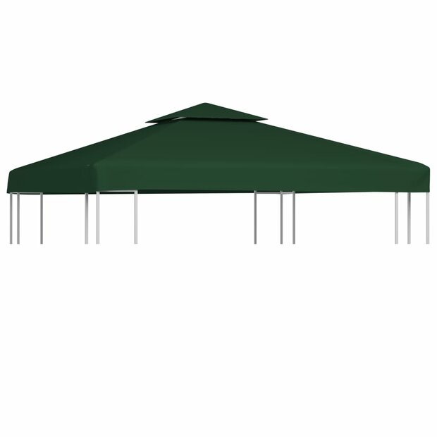 Vervangend tentdoek prieel 310 g/m&sup2; 3x3 m groen 1