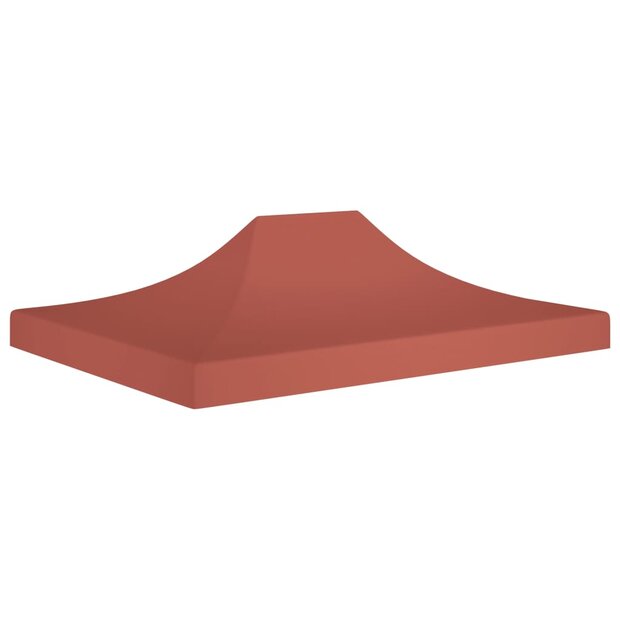 Partytentdak 270 g/m&sup2; 4x3 m terracotta 1