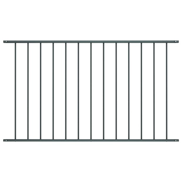 Hekpaneel 1,7x1,25 m gepoedercoat staal antraciet 1
