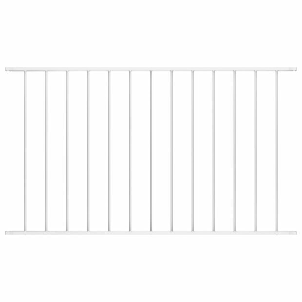 Hekpaneel 1,7x0,75 m gepoedercoat staal wit 1