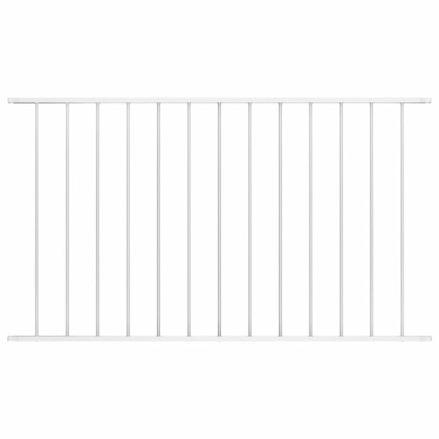 Hekpaneel 1,7x1,25 m gepoedercoat staal wit 1