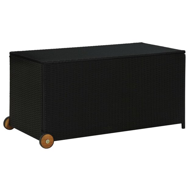Tuinbox 120x65x61 cm poly rattan zwart 1