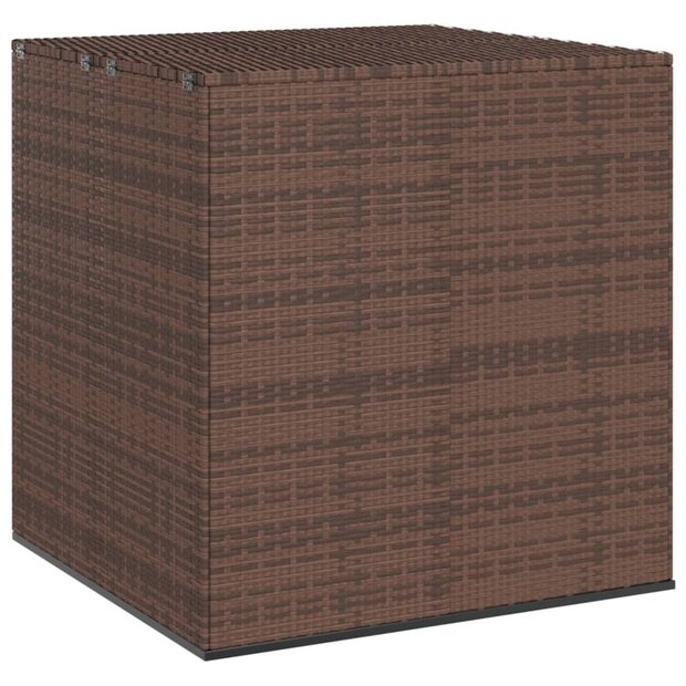 Tuinbox 100x97,5x104 cm polyetheen rattan bruin 1