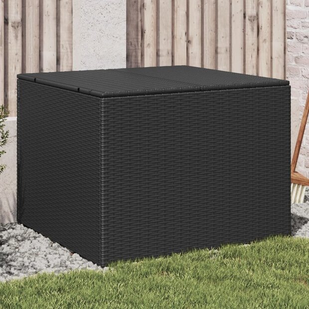 Tuinbox 291 L poly rattan zwart 1
