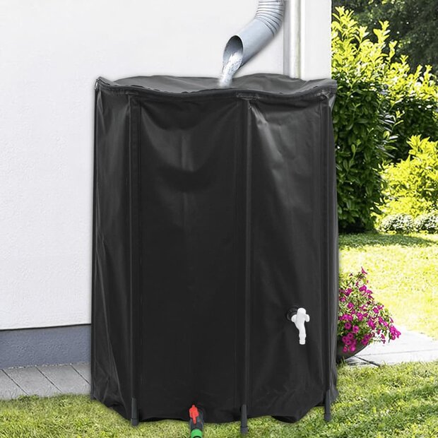 Watertank met kraan opvouwbaar 1350 L PVC 1