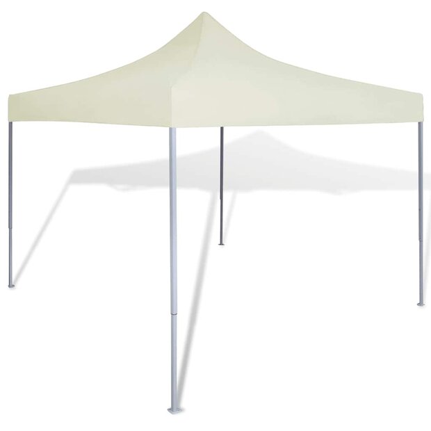 Partytent inklapbaar 3x3 m cr&egrave;me 1