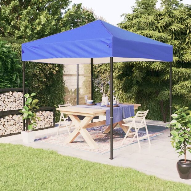 Partytent inklapbaar 2x2 m blauw 1