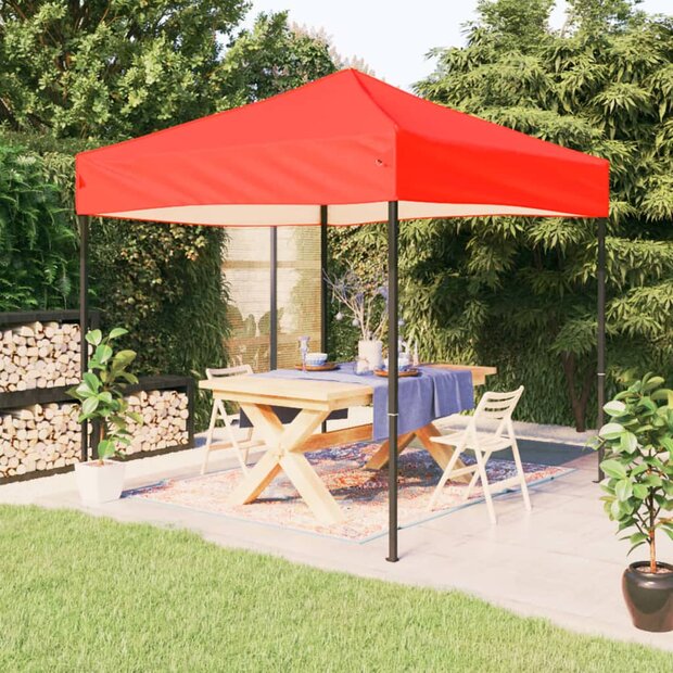 Partytent inklapbaar 3x3 m rood 1