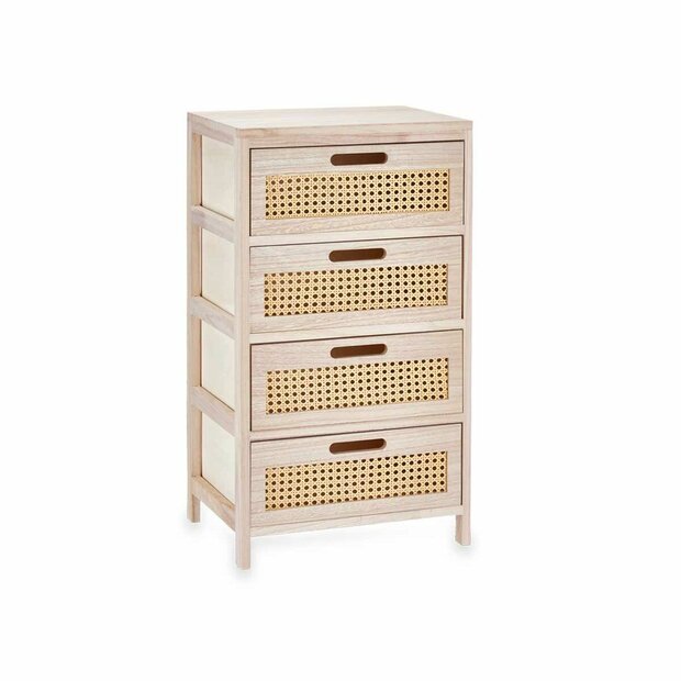 Ladekast GiftDecor Rattan Natuurlijk 40 x 73 x 29 cm 4 lades 1