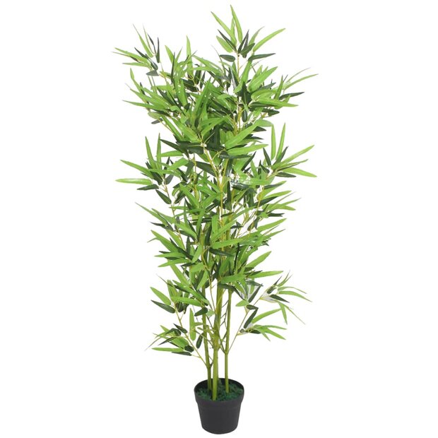 Kunstplant met pot bamboe 120 cm groen   1