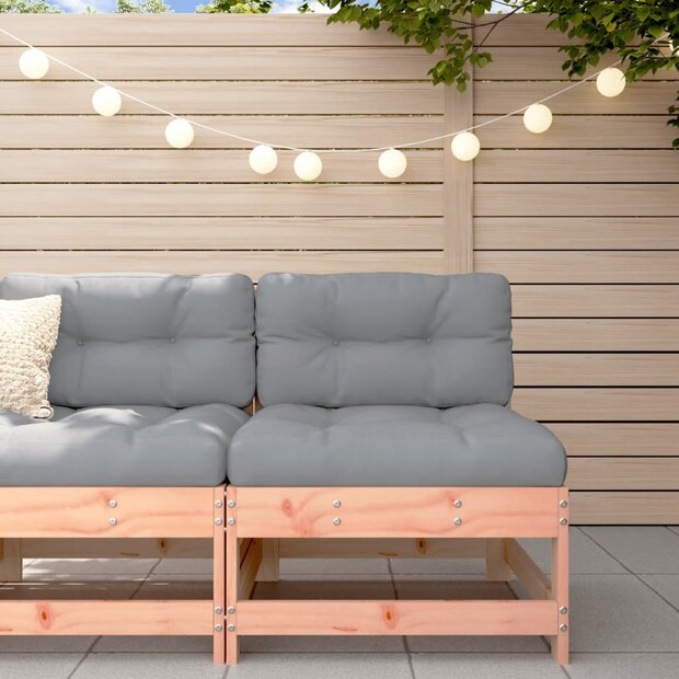 Middenbank met kussens massief douglashout 1