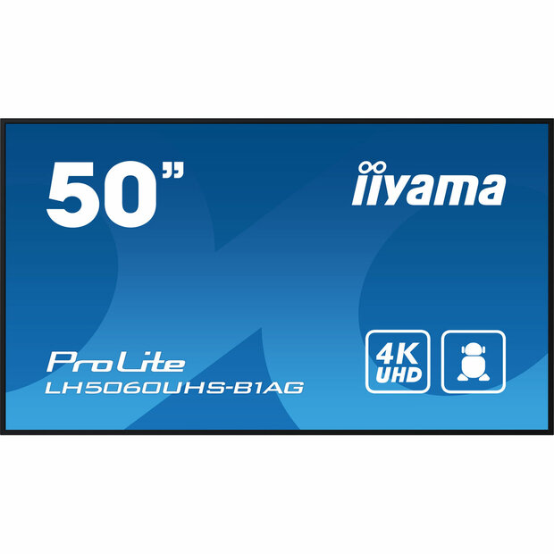 Videowall Monitor Iiyama LH5060UHS-B1AG 4K Ultra HD 50&quot; 1