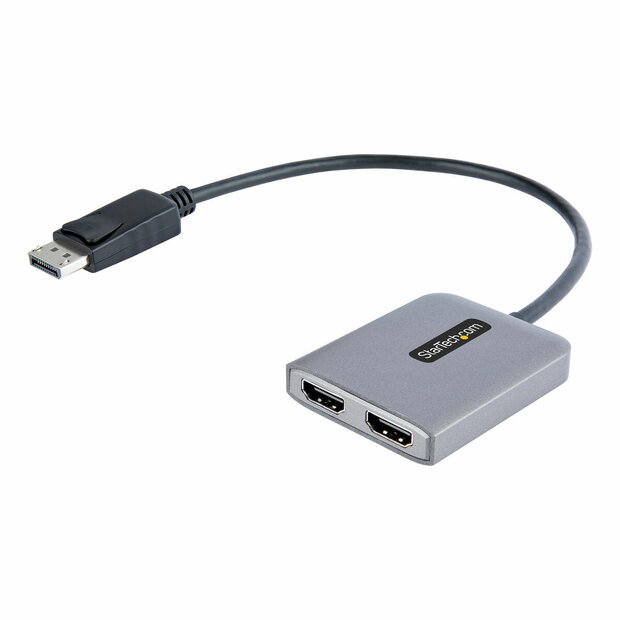 Adapter DisplayPort naar HDMI Startech MST14DP122HD Grijs 4K Zwart Zwart/Gris 1