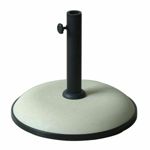Marbueno Parasol Basis Rond Cement 41,5x35 cm 15KG Wit Tuin, Zwembad en Terras 1