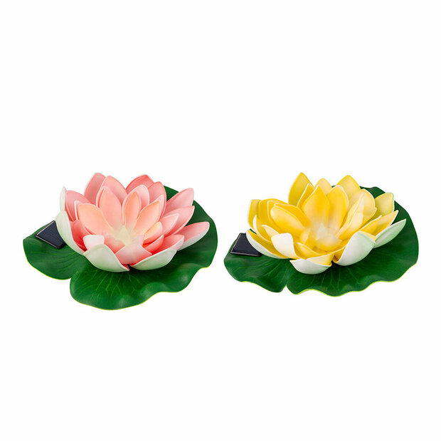 Decoratieve plant Lifetime &oslash; 17,5 x 6 cm Plastic Lotus Bloem Bloem 1