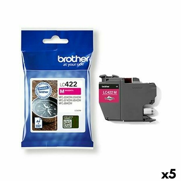 Originele inktcartridge Brother MFCJ5340DW, MFCJ5740DW, MFCJ6540DW, MFCJ6940DW Magenta (5 Stuks) 1