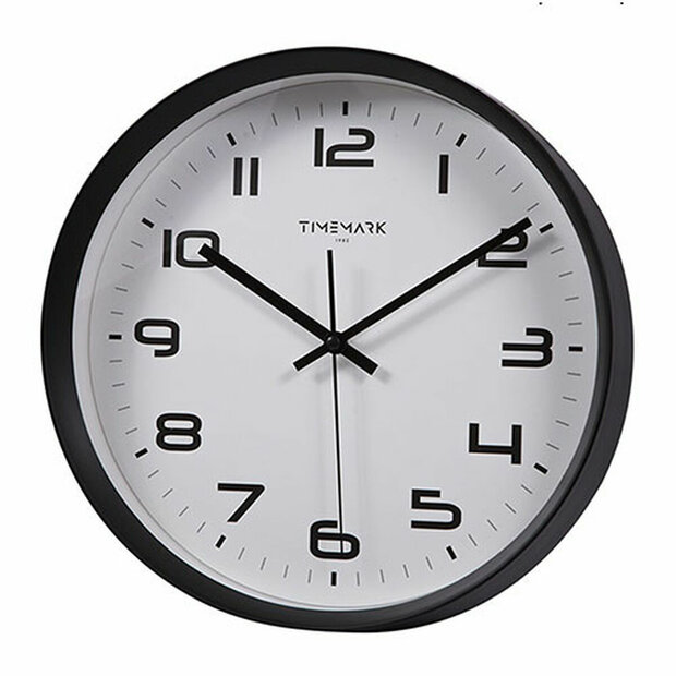 Muurklok Timemark Zwart 30 x 30 cm 1