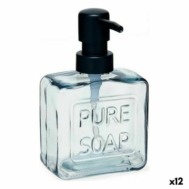 Zeepdispenser Pure Soap 250 ml Kristal Zwart Plastic (12 Stuks) 1