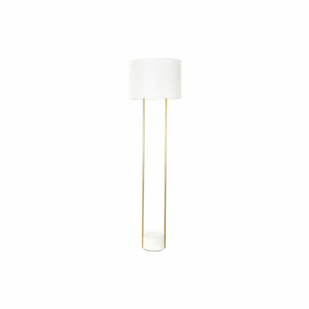 Vloerlamp DKD Home Decor Wit Gouden Metaal Marmer 50 W 220 V 48 x 48 x 170 cm 1