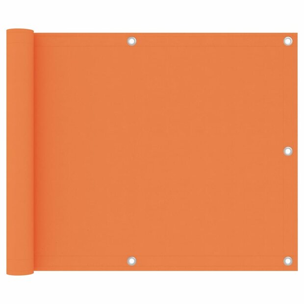 Balkonscherm 75x400 cm oxford stof oranje 1