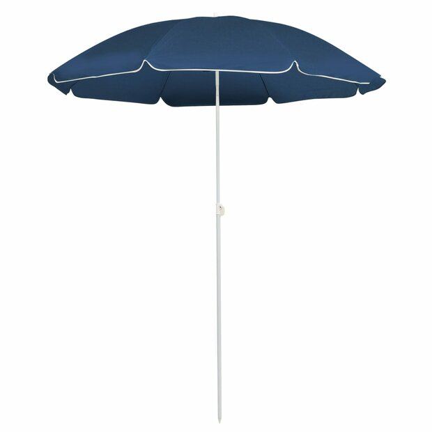 Parasol met stalen paal 180 cm blauw 1