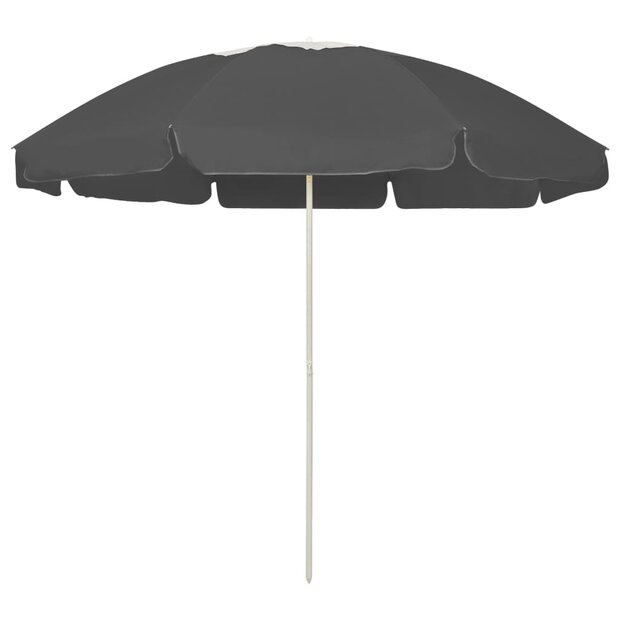Strandparasol 240 cm antracietkleurig 1