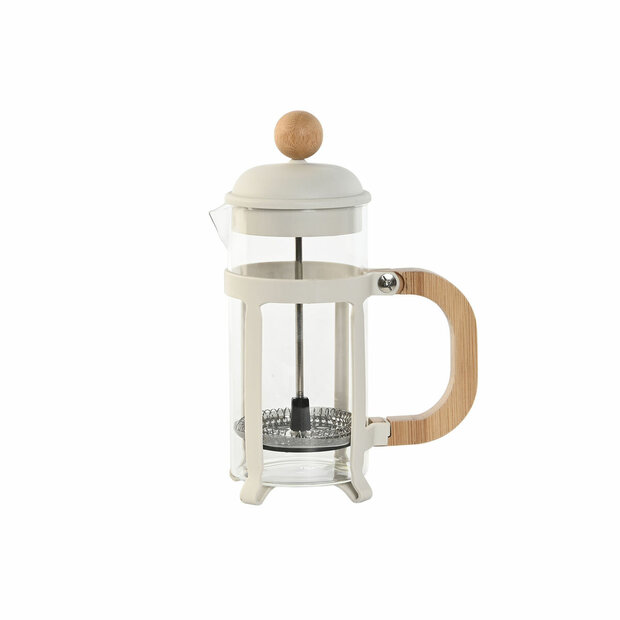 Cafeti&egrave;re Home ESPRIT Wit Natuurlijk Roestvrij staal Polypropyleen 350 ml 13 x 8 x 19 cm 1
