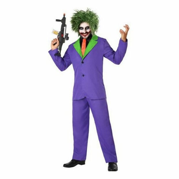 Kostuums voor Volwassenen Joker Paars Moordenaar (3 Onderdelen) - Maat: M/L - Maat: M/L 1