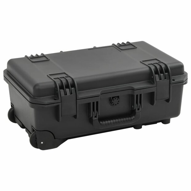 Flightcase draagbaar 55x35x22,5 cm PP zwart 1