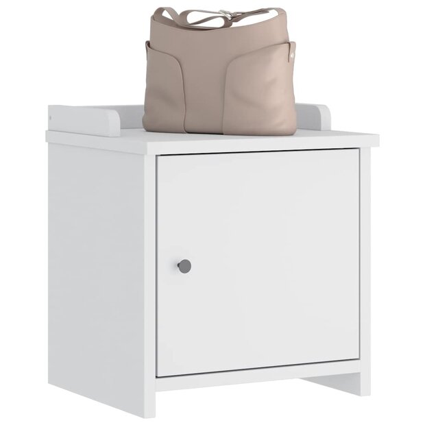 Gangbankje SANDNES wit 45x40x50 cm massief grenenhout 1