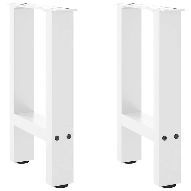 Salontafelpoten 2 st 28x(42-43) cm staal wit 1