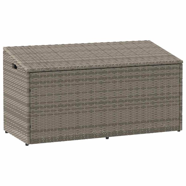 Tuinbox 110x50x58 cm poly rattan grijs 1